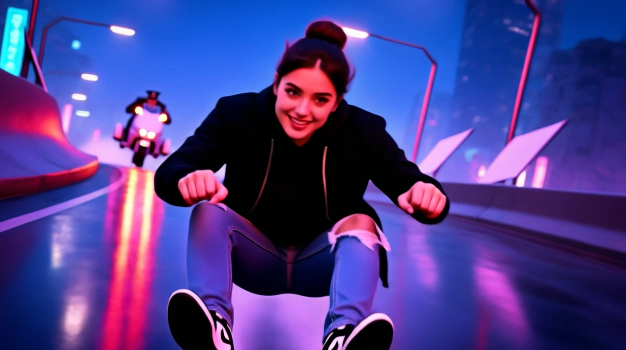 Neon Night | creazy frog ai video generator - crazyfrogai.pro